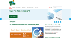 Desktop Screenshot of platformduurzamehuisvesting.nl